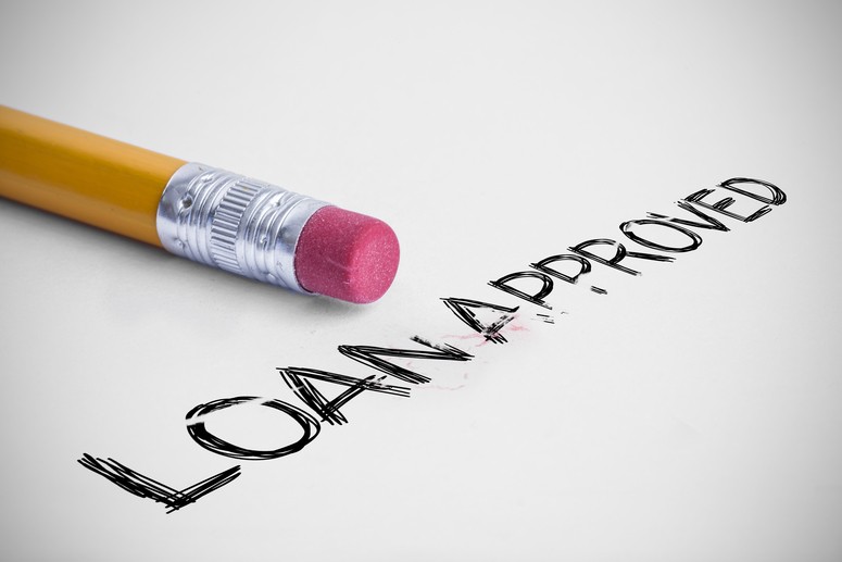 A conceptual image that says loan approved.